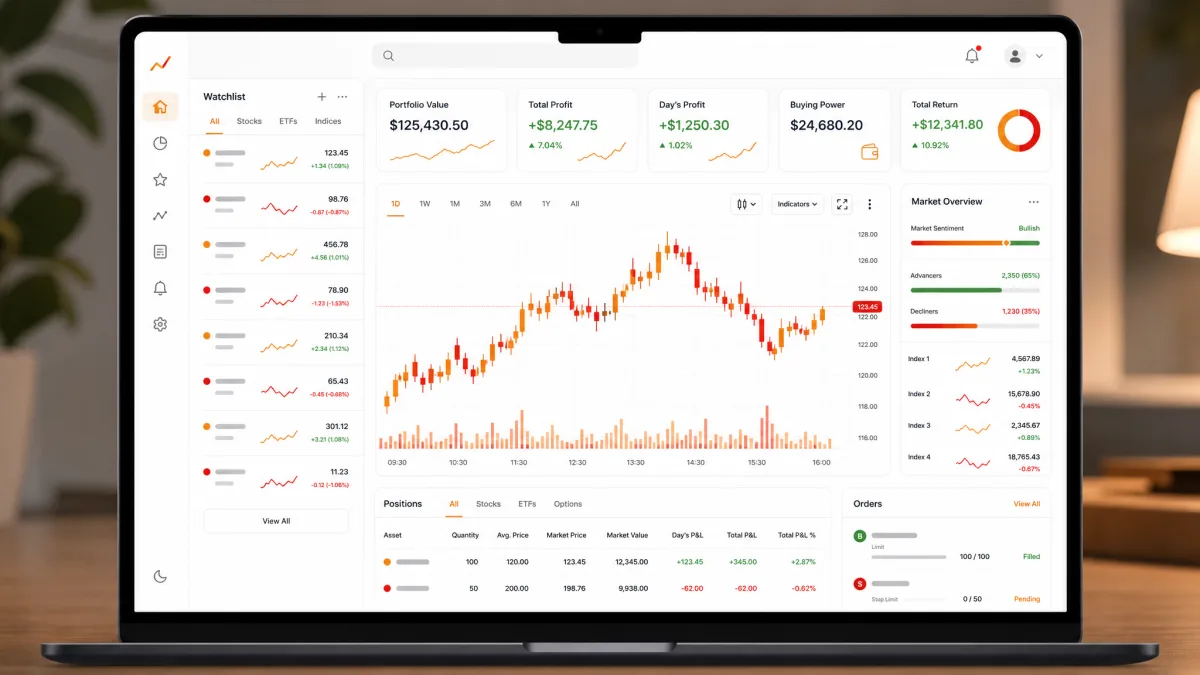 Tzokamirel Es — panel de control de la plataforma de trading